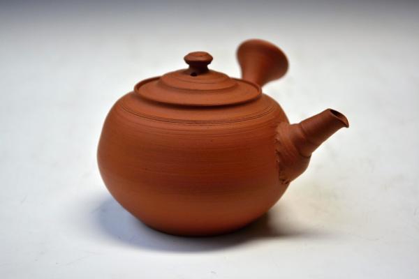 □山田絵夢 4代山田常山 朱泥 煎茶椀 急須 茶注 常滑 煎茶