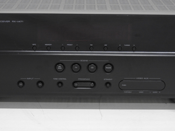 中古 YAMAHA ヤマハ RX-V471(B) AVレシーバー AVアンプ ブラック F2396888