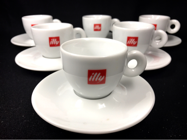 ★イタリア IPA(イパ社) ★デミタスカップ＆ソーサー6客★illy