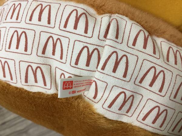 マクドナルド ハンバーガー クッション ぬいぐるみ レア♪(ドナルド