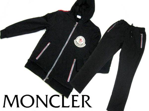 モンクレール上下 スエットセットアップ ブラック M MONCLER 