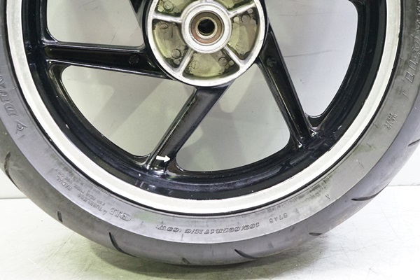 CB400SF Ver.S☆社外 17インチ×4.50J ワイド リアホイール 黒 検【ホンダ NC31 NC39 バージョンS】☆Yd55BC