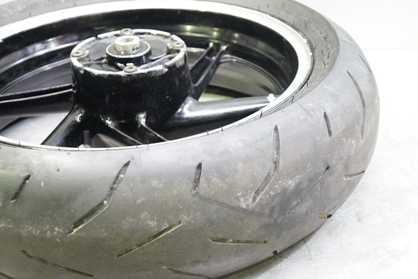 CB400SF Ver.S☆社外 17インチ×4.50J ワイド リアホイール 黒 検【ホンダ NC31 NC39 バージョンS】☆Yd55BC