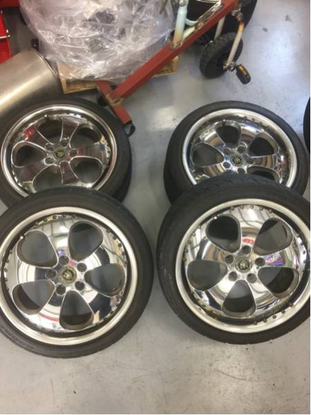 Z34純正ホイール GERMANY 18インチ 8j 9j 4本 セット ドリフト メッキ 