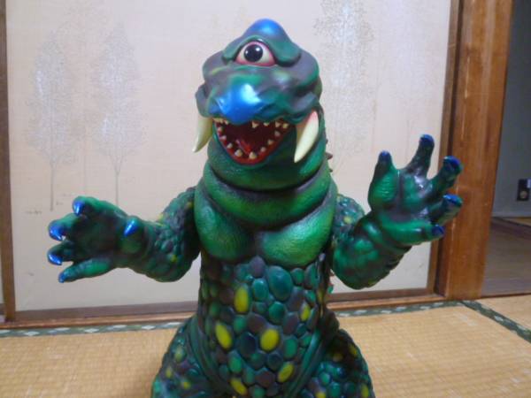 マルサン ブルマァク ○○ 超特大 ザゴラ 緑○○ 怪獣 ソフビ 当時もの