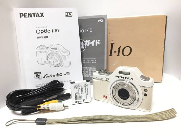 ★美品★ペンタックス PENTAX Optio I-10 ホワイト★元箱★2992