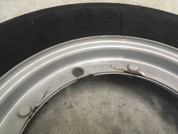 ベスパ　PX200FL2　ホイール　ミシュランS83 3.50-10タイヤ付き　中古（1）