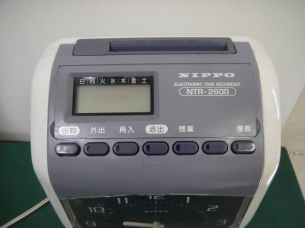nippo NIPPO 電子タイムレコーダー NTR-2600 ＃11570423 ntr－2600の通販