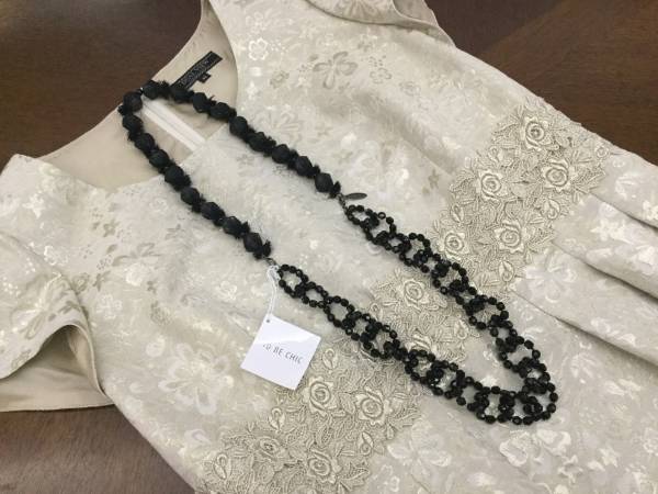 TO BE CHIC★3wayのシンプルで素敵なネックレス★黒