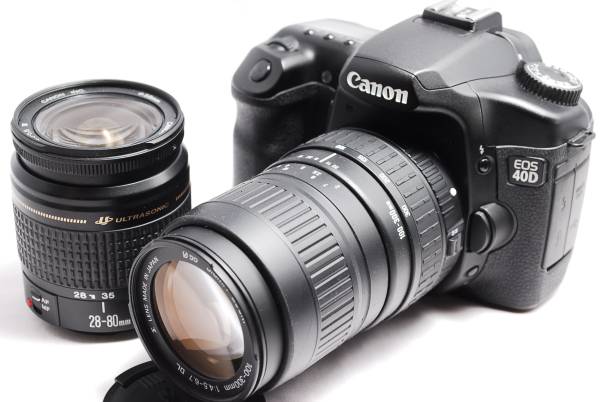 【極美品】Canon EF 28-80mm f/3.5-5.6 USM 極美品☆CANON キャノン EOS 40D ダブルレンズ☆おまけ＋安心保証♪ 極