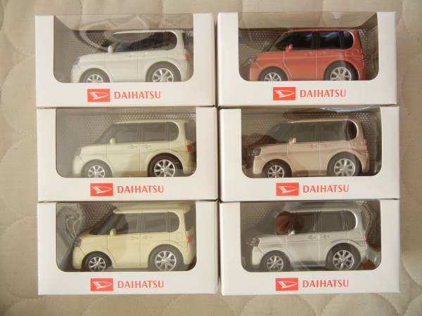【ダイハツ】　【新品】　タント　プルバックカー　6台セット販売 おもちゃ 【非売品】ダイハツ タント ミニカー プルバックカー 6台