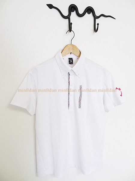 OAKLEY SKULL オークリー スカル 刺繍ドライポロシャツ L 白 ゴルフウェア