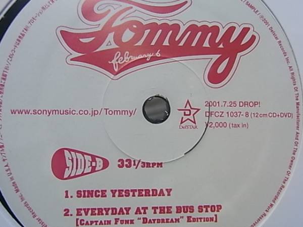 レコード Tommy February トミーフェブラリー 12インチ 美盤 国内プロモ