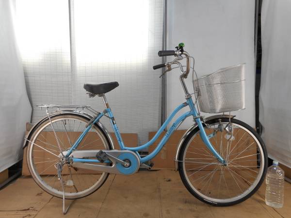 ☆値下げ有交渉あり☆ 中古自転車 316 【ママチャリ T`s 24インチ 水色 