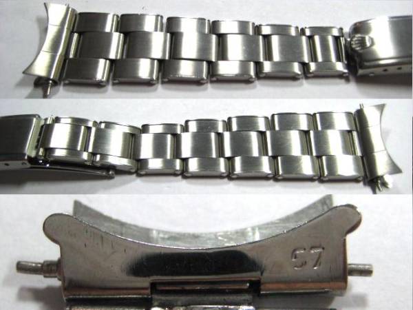 ロレックス ROLEX 19mm FF60 リベットブレス 純正 - Ref.7205 0 純正