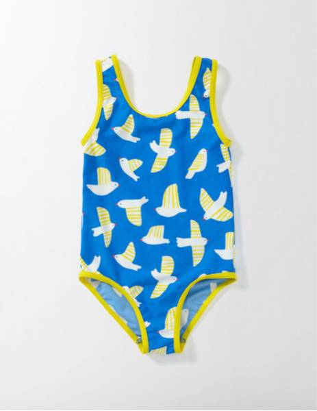 値下げ 新品 ミニボーデン 110 水着 女の子 ワンピースタイプ カモメ