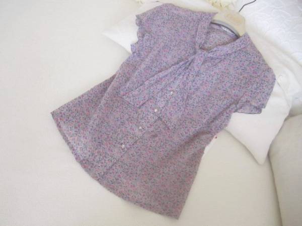 新品 25920円 イグレック ブラウス13号 フランス製コットン ★日本製