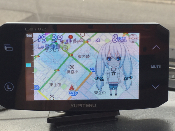 【美品】ユピテル 霧島レイ Lei02 レーダー探知機 Lv999_3