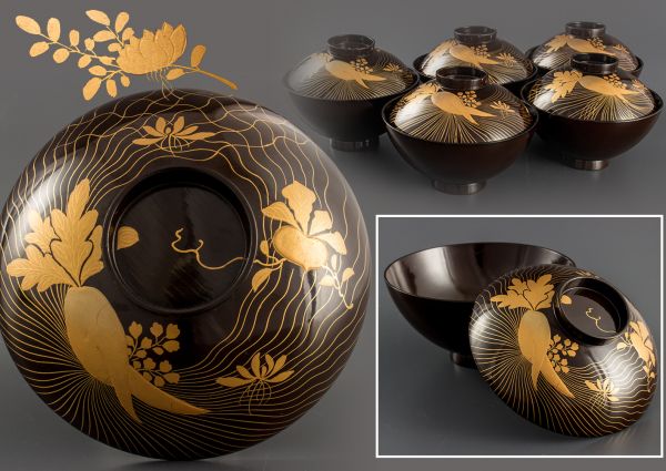 重箱 | 五段重箱 輪島塗の塗師屋 3,300,000円（税込） 四季草花蒔絵