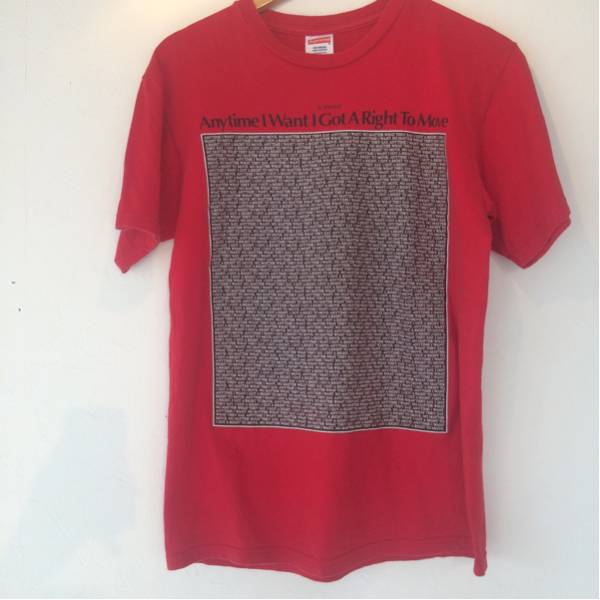 Supreme I got a right Tシャツ IGGY POP PUNK シュプリーム 赤 M