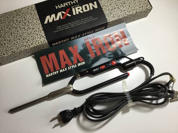 ◇理容 harthy MAX STYLE IRON ヘアアイロン スタイル S 6mm 動作OK