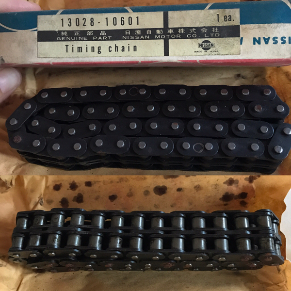 新品！未使用 日産　タイミングチェーン、テンショナー　２個セット　当時物　旧車　７２０ダットラ　Ｓ１１０シルビア