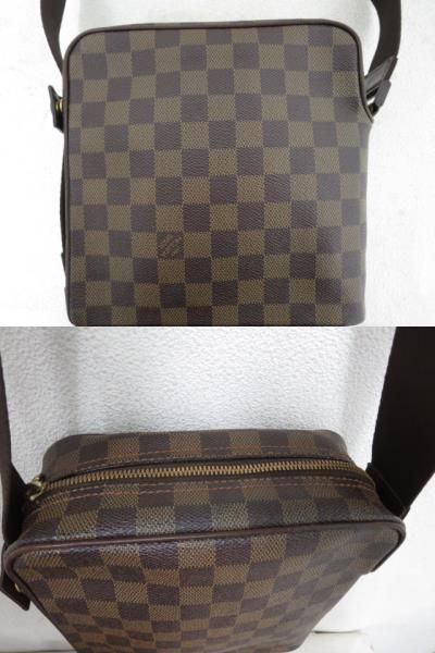 ルイヴィトン LOUIS VUITTON ダミエ オラフPM ショルダーバッグ N41442 斜め掛けショルダー ブラウン ■管理番号L15447YER-170624-80-03