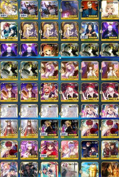 Fate/Grand Order FGO 引退 アカウント 星5 19種 【公式通販】