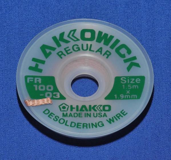 半田吸い取り線/Hakko純正/FR100-03/幅1.9mm/長さ1.5m/Rタイプのフラックス/ソルダーウィック/吸取線/正規ルート品 ...