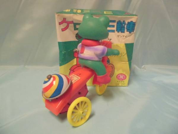 当時物・希少 ケロヨン 三輪車 ソフビ 車 マスダヤ 増田屋 日本製 当時