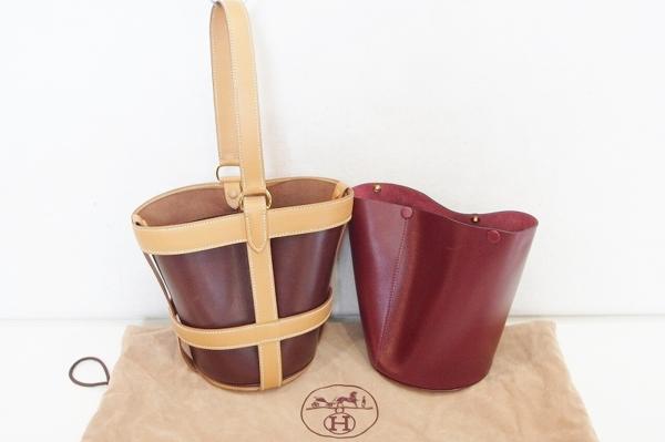 HERMESエルメス ミュズリエール2 バケツ型 トートバッグ □D刻印  