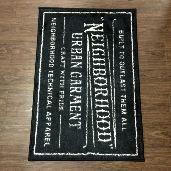 NEIGHBORHOODネイバーフッド カーペット 未使用 ロゴ ラグマット