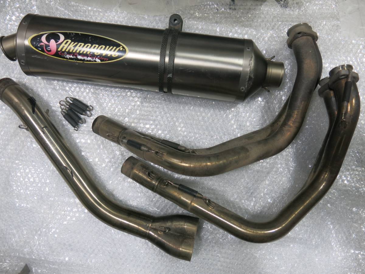アクラポビッチ チタン フルエキ CBR1100XX ブラックバード 検＞アクラ フルエキゾースト AKRAPOVIC CBR1100XX Yahoo!オークション アクラポビッチ製ステン の フルエキゾーストマフラー チタン