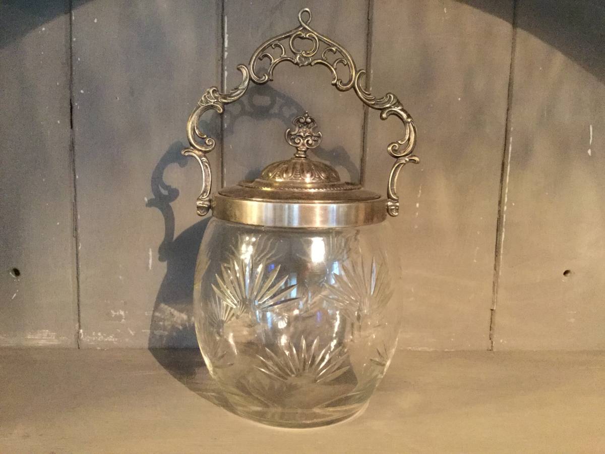 フランスアンティーク ビスケットジャー