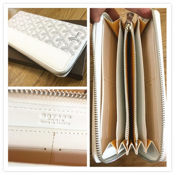 正規取扱店購入 GOYARD ゴヤール 長財布 白 ラウンドファスナー 