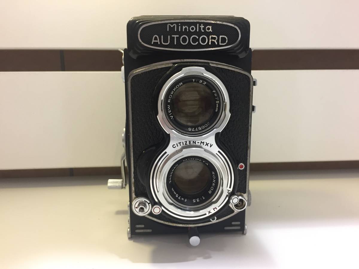 16/14-09 ミノルタ Minolta AUTOCORD 二眼レフ カメラ VIEW-ROKKOR 1