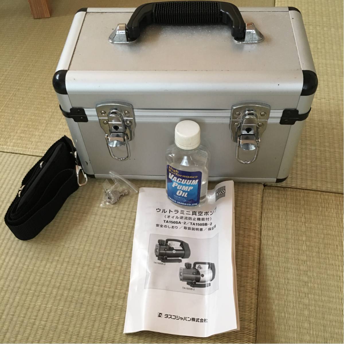 ホースおまけ tasco 真空ポンプ TA150SB-2オイル逆流防止機能