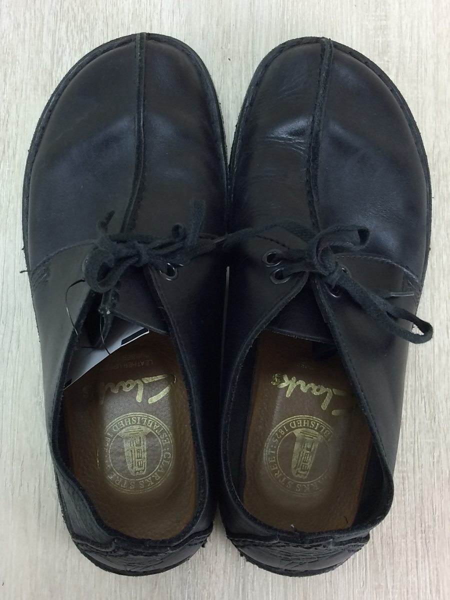 Clarks◇シューズ/24cm/BLK/レザー ファッション ローファー、モカシン