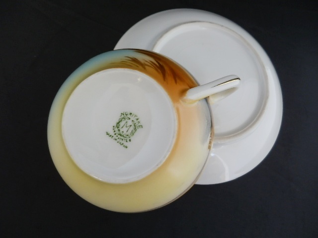 オールドノリタケ★ツリーインザメドウ　カップ＆ソーサー 5セット