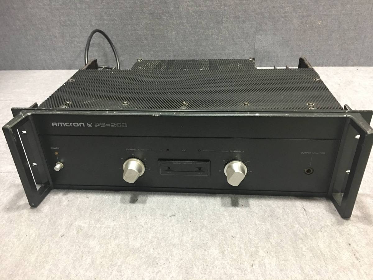 む*ぬ様 amcron アムクロン PS-200 パワーアンプ　crown クラ Crown PS-200 パワーアンプ アムクロン 【公式通販】