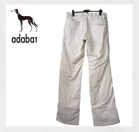 ★77212☆新品送料無料☆ タグ付き adabat アダバット 3Lサイズ ゴルフ パンツ ボトムス メンズ 長ズボン 撥水加工 ホワイト 裏起毛