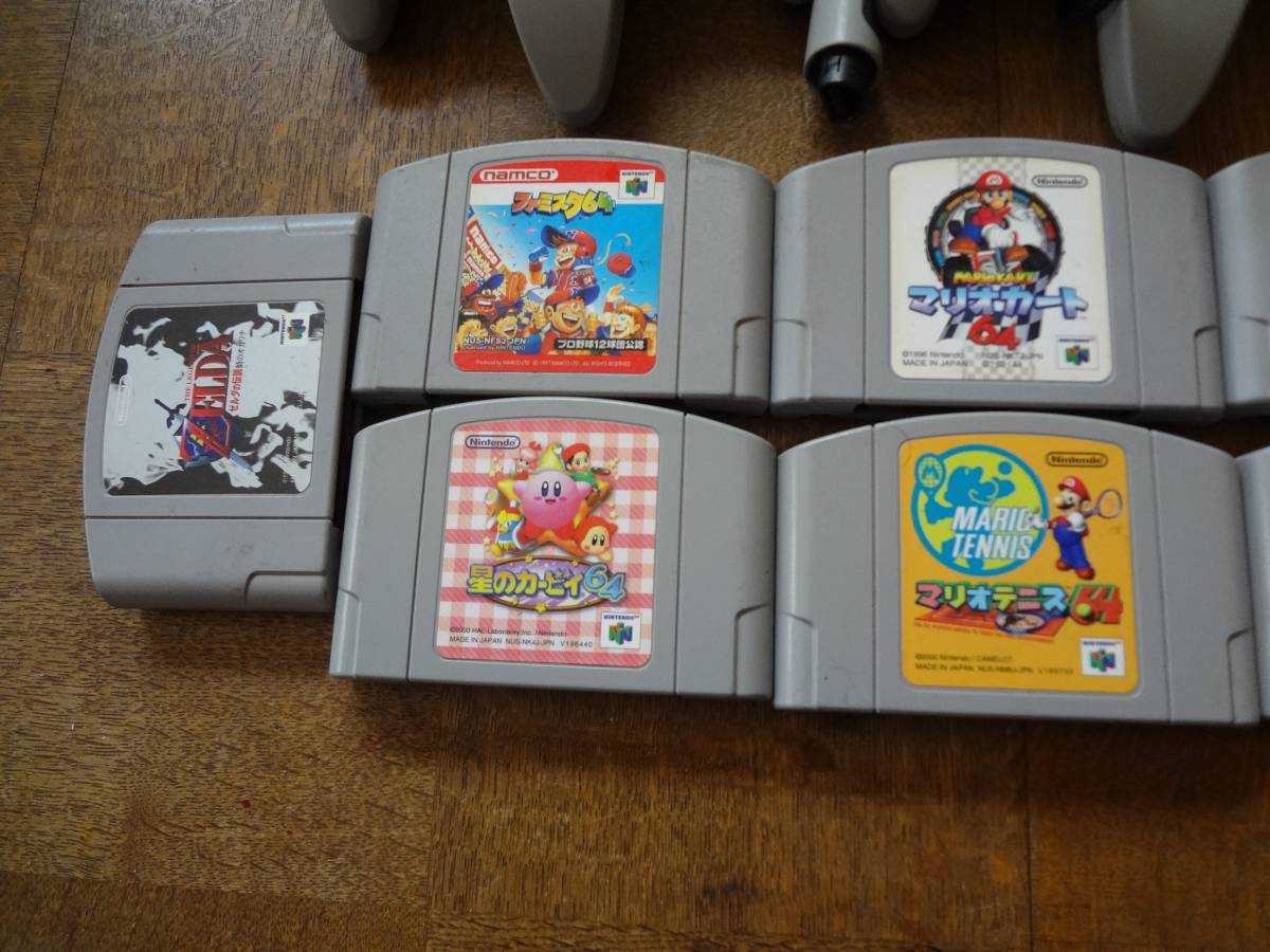 Nintendo 64 本体＋ソフト11本セット　中古動作確認済　コントローラ4つ