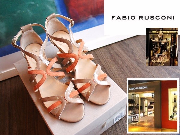 新品/FABIO RUSCONIファビオルスコーニ/バイカラーウェッジサンダル/371/2/