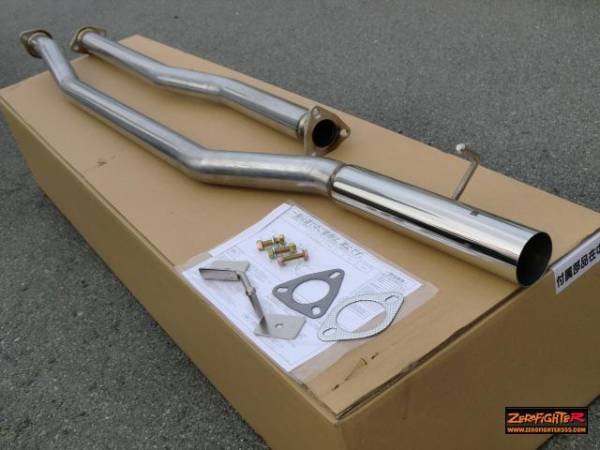 新品Ｈ★EK4シビックSiR ゼロファイター センター出しストレートマフラー★JDM B16A EK3 直管 環状 サーキット 競技用 3ドアハッチ