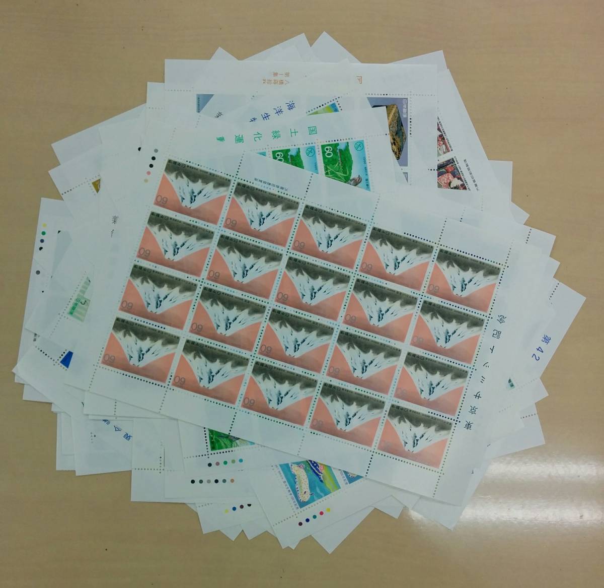 通信用切手◆額面60円主体 596枚 額面合計36660円 シート多数(30シート)◆未使用美品