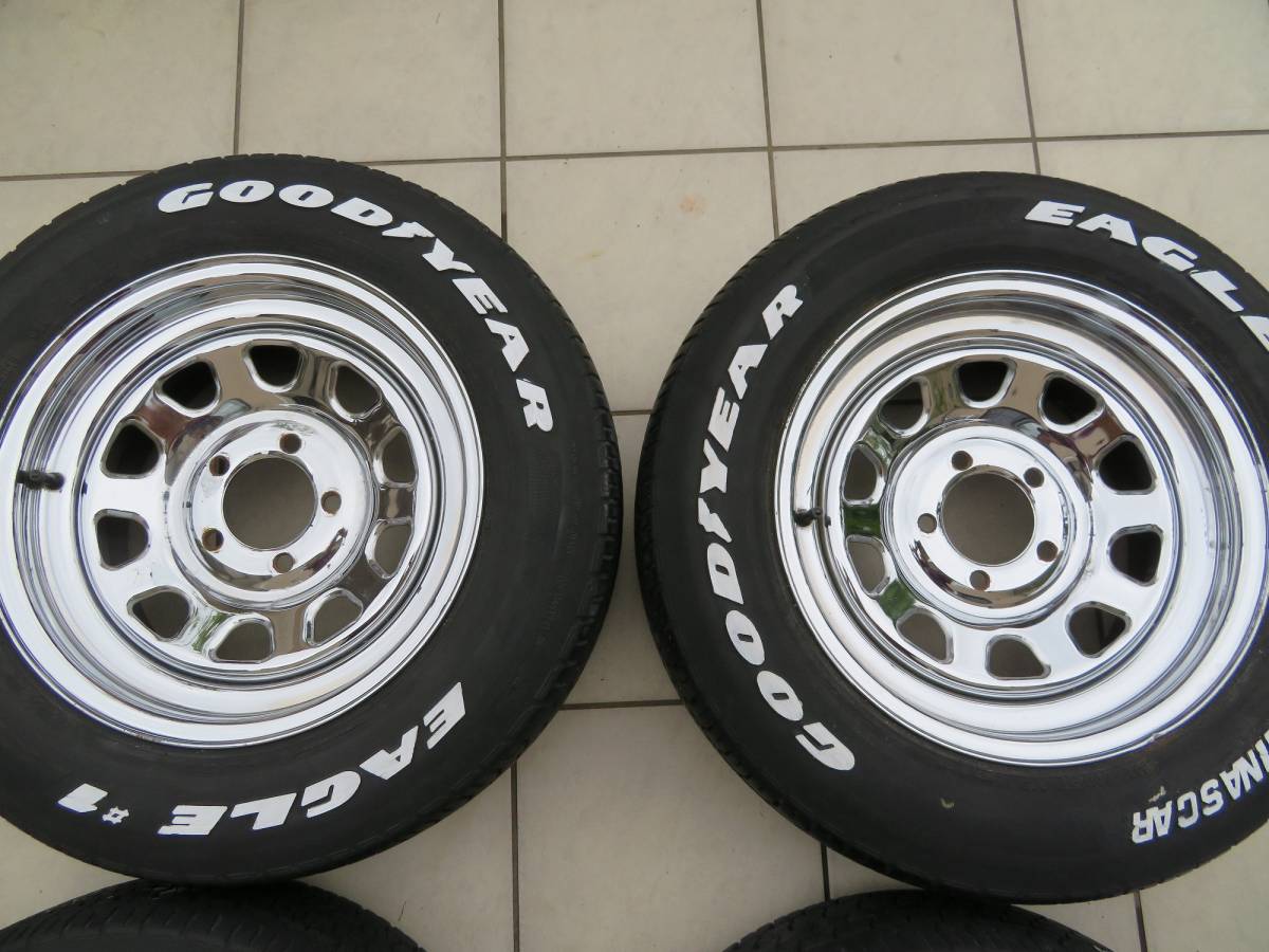 ☆デイトナホイール（メッキ）GOODYEAR EAGLE＃1 NASCAR☆ホワイト