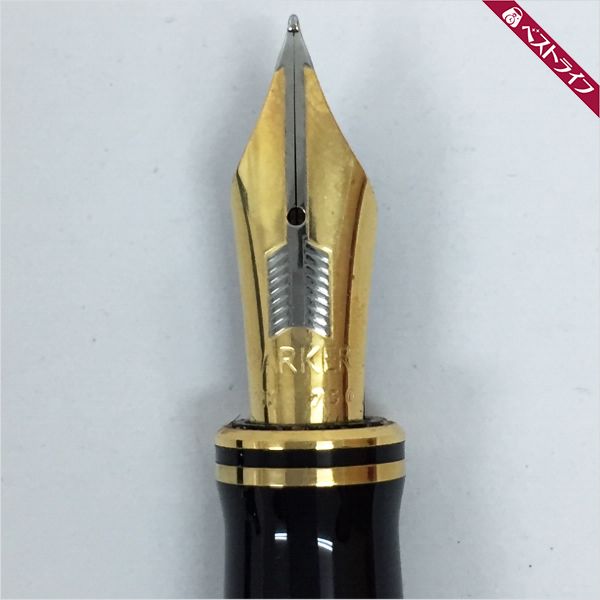 1円 パーカー 万年筆 デュオフォールド マーブルレッド ペン先18k 750