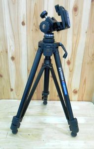 jk9023E○HAKUBA 3段 三脚 HG-503MX / Velbon 自由雲台 QHD-65○中古