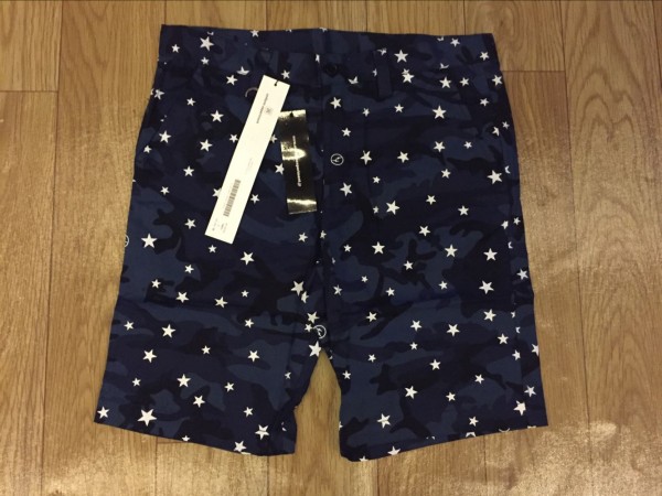 ★★uniform experiment ユニフォームエクスペリメント STAR SHORT PANT スター 星柄 ショートパンツ4サイズ　ネービー