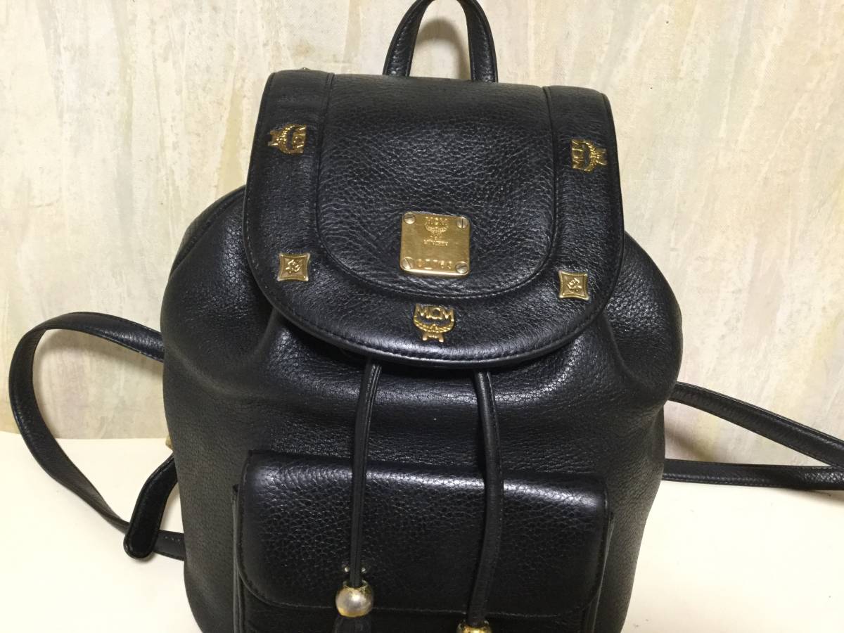 MCM☆ヴィンテージ☆リュック☆オールレザー☆小さめサイズ 極美品MCM 